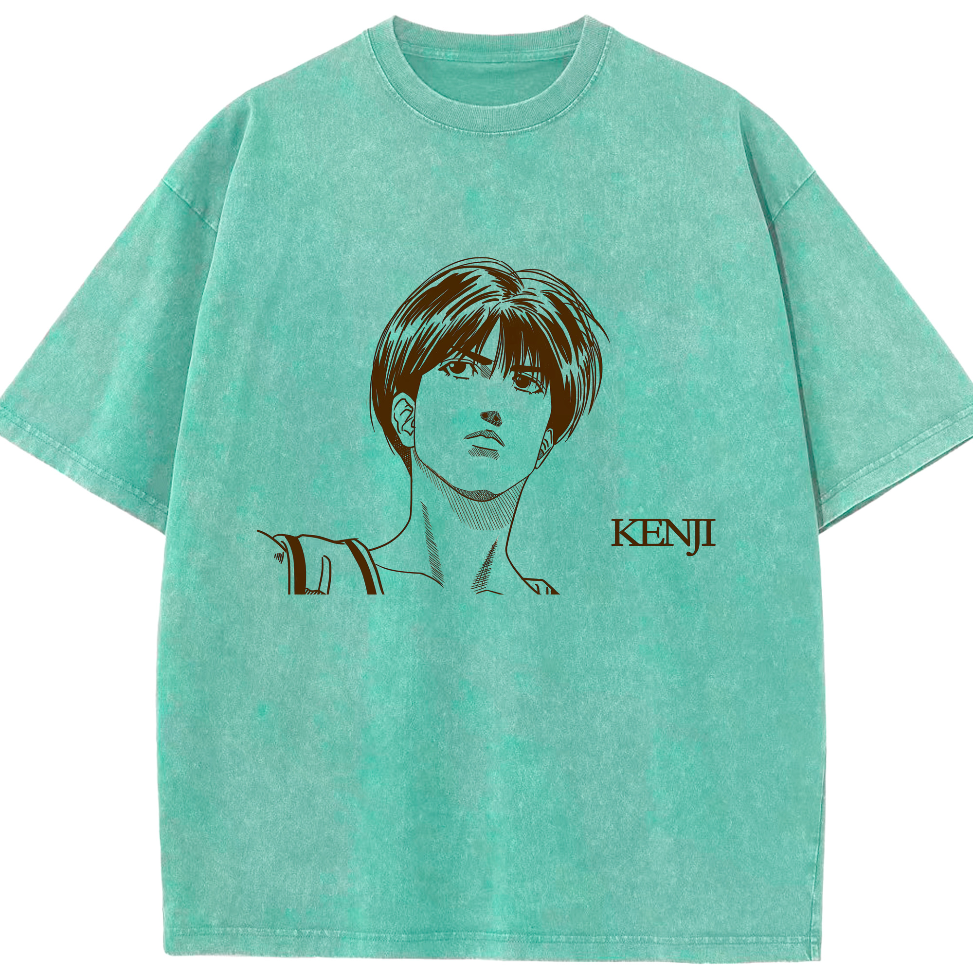 （画像用） SLAM DUNK／スラムダンク 綿100% ヴィンテージ風 半袖Tシャツ（フロントプリント）